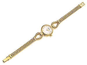 Unbranded Accurist-GD1652-9ct-Gold-Double-Chevron-Plait-Bracelet-Watch-237049