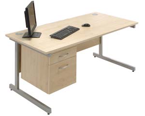 Unbranded Achilles single pedestal desk
