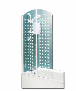 Acqua Easi-Fold 2 Arched Top Bath/Shower Screen