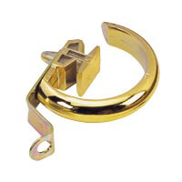 Acrimo Imperial Ring Slides Brass Effect pack of 6