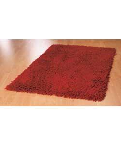 Acrylic Shaggy Red Rug