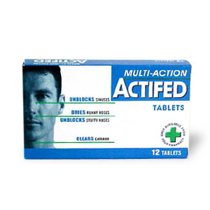 Actifed Multi-Action Tablets - Size: 12