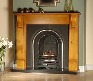 Adam Plain Corbel Antique Pine Fire Surround
