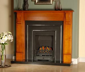 Adam Plain Corbel Rich Cherry Fire Surround