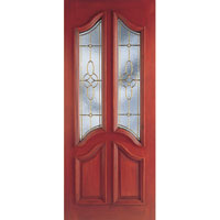 Stained hardwood external mortise/tenon door with