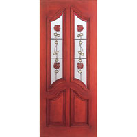 Stained hardwood external mortise/tenon door with