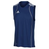 ADIDAS Mens T8 Clima Tank , M, BLACK/WHITE/SILVER
