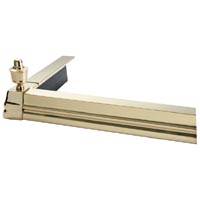 Adjustable Hearth Fender Brass