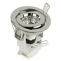 Adjustable Mains Halogen Downlight Chrome
