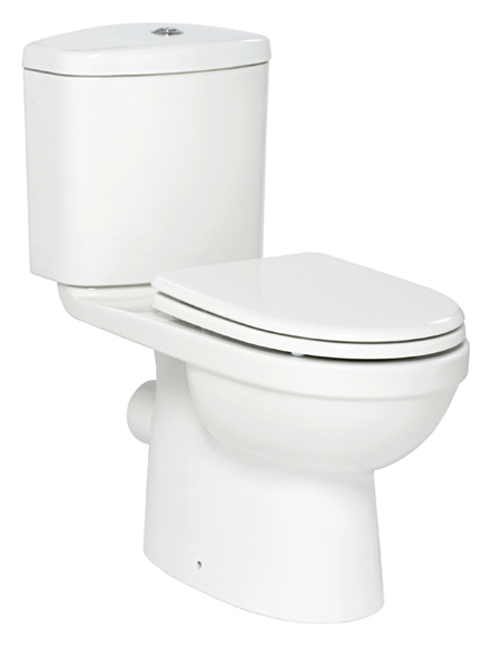 Unbranded Aerial Close Coupled WC with Duraplast Seat