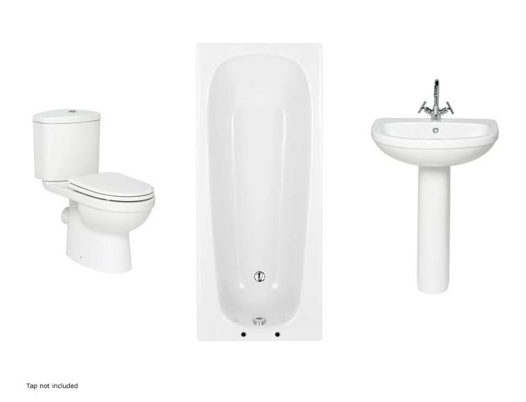 Unbranded Aerial Suite Package C-s (basin wc steel bath)