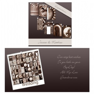 Unbranded AffectionArt Wedding Card