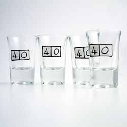 Unbranded Age Shot Glasses 40