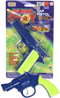 Unbranded Agent Cap Pistol with 250 paper roll caps