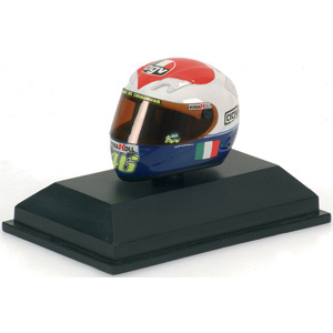 This is another helmet design worn by Valentino Rossi at Mugello for the 2007 Italian MotoGP. This r