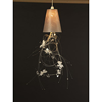 Unbranded AI005 MO - Mocha Pendant Shade c/w Butterfly Fibre Optic Lighting