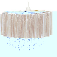 Unbranded AI031 CH - Large Champagne Voile Wrap Pendant Shade