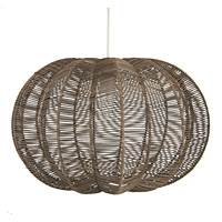 Unbranded AI035 CH - Chocolate Wicker Pendant Shade