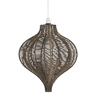 Unbranded AI036 CH - Chocolate Wicker Pendant Shade