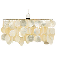 Unbranded AI104 CR - Cream Capiz Shell Pendant Shade
