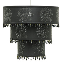 Unbranded AI119 BLK - 3 Tier Black Pendant Shade