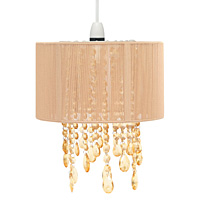 Unbranded AI126 CH - Champagne Silky String Pendant Shade