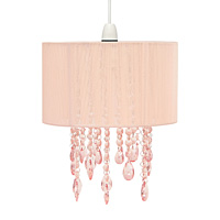 Unbranded AI126 PI - Pink Silky String Pendant Shade