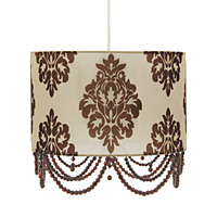 Unbranded AI128 GO - Gold Flock Motif Pendant Shade