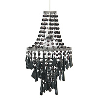 Unbranded AI147 BLK - Black Glass Pendant Shade