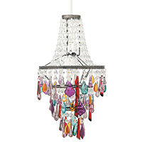 Unbranded AI147 MULTI - Clear/Coloured Glass Pendant Shade