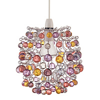 Unbranded AI159 MULTI - Multi Coloured Acrylic Pendant Shade