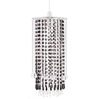 Unbranded AI169 - Clear/Black Glass Pendant Shade