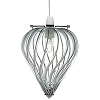 Unbranded AI171 CH - Chrome and Blown Glass Pendant Shade