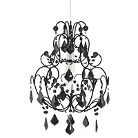 Unbranded AI187 BLK - Black Acrylic Pendant Shade