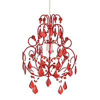 Unbranded AI187 RD - Red Acrylic Pendant Shade