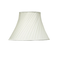 Unbranded AI252 - Ivory Twist Pleat Silk Shade