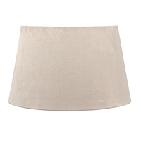 Unbranded AI264 IV - Ivory Faux Suede Lamp Shade