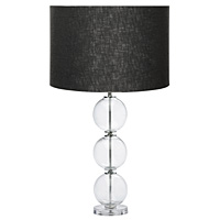 Unbranded AI3010/261 18 BLK - Large Glass Ball Table Lamp