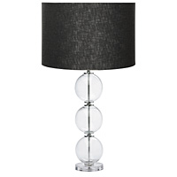 Unbranded AI3011/261 16 BLK - Small Glass Ball Table Lamp
