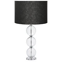 Unbranded AI3011/261 16 BLK - Small Glass Ball Table Lamp