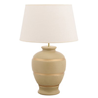Unbranded AI350GO/257 16 CR - Gold Ceramic Table Lamp
