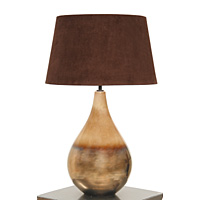 Unbranded AI377/264 16 BR - Gold and Chocolate Ceramic Table Lamp