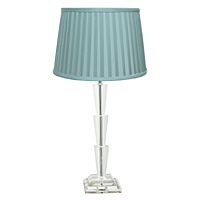 Unbranded AI424/258 14 DE- Clear Crystal Glass Table Lamp