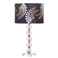 Unbranded AI431PP/275 14 PP - Purple Glass Table Lamp