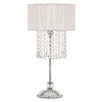 Unbranded AI459IV - Ivory and Glass Table Lamp