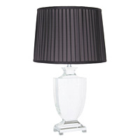 Unbranded AI512/258 16 BLK - Clear Crystal Glass Table Lamp