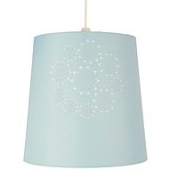 Unbranded AI839 DE - Duck Egg and Ivory Drum Pendant Shade