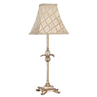 Unbranded AI869 - Cream and Gold `andlestick`Table Lamp