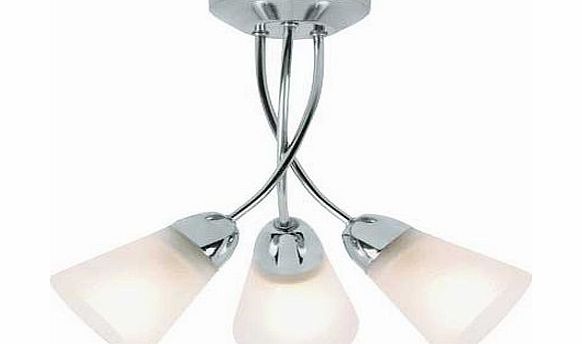 Unbranded Ailisi 3 Light Ceiling Fitting - Chrome