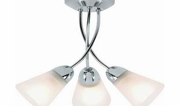 Unbranded Ailisi 3 Light Ceiling Fitting - Chrome
